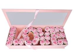 Кутия за декориране LOVE, Плексиглас, 55 см х11 см х 20 см, Розов
